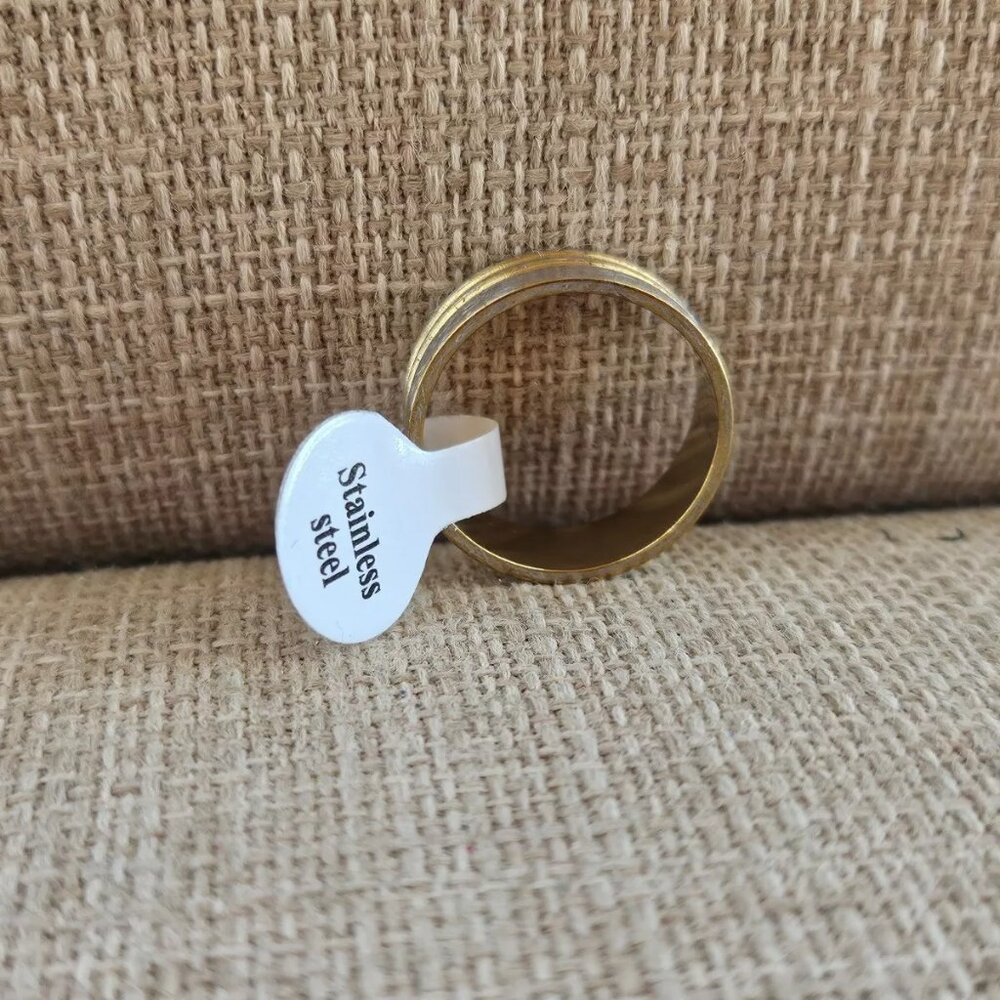 Fashion Ring Unisex Ring Band Silver Tone Fashion Jewlry Size 9 NWT - Picture 4 of 13